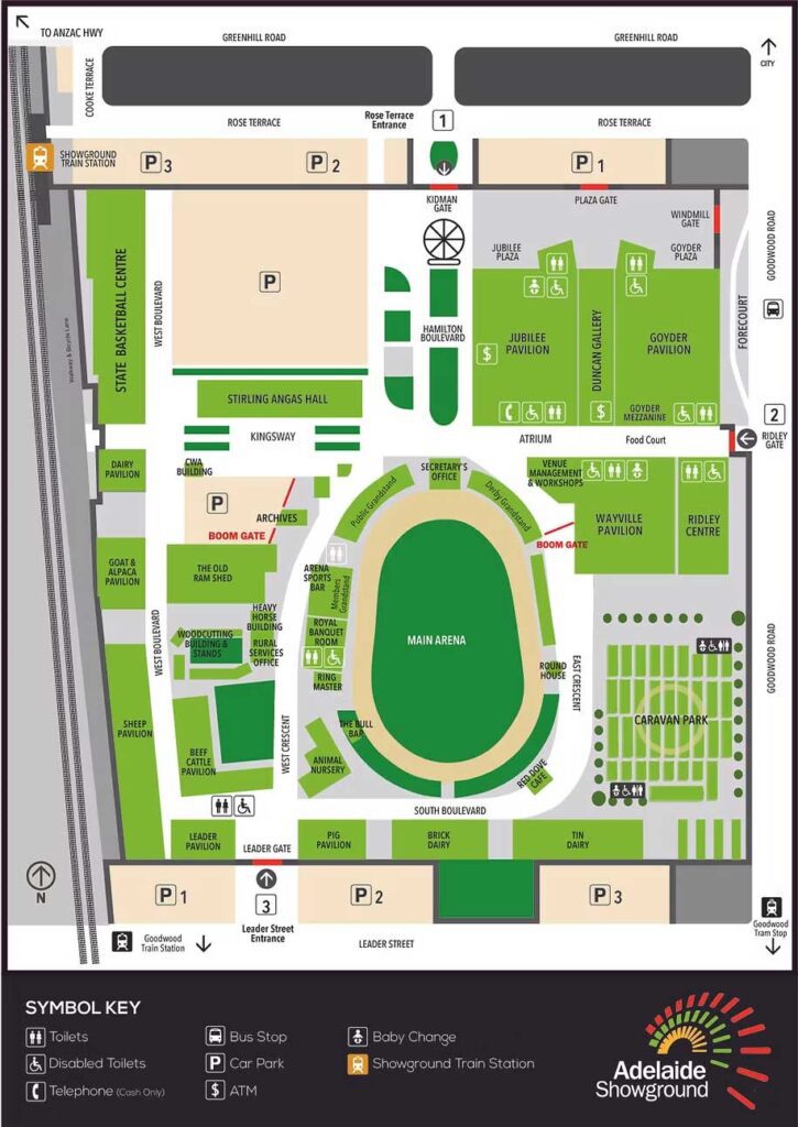 Adelaide Showground Map