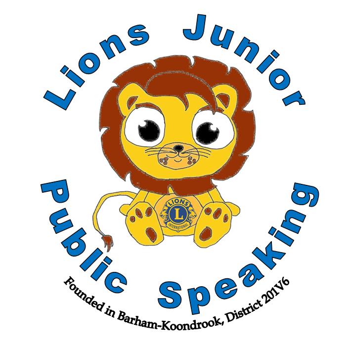 Lions Junior Public Speaking logo