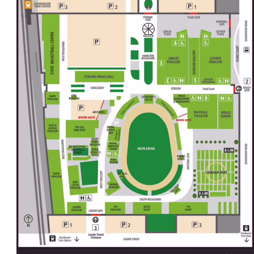 Adelaide Showground Map